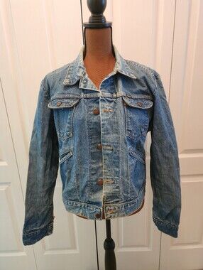 Vintage 70s Maverick Blue Bell Classic Light Blue Grunge Denim Trucker Jacket